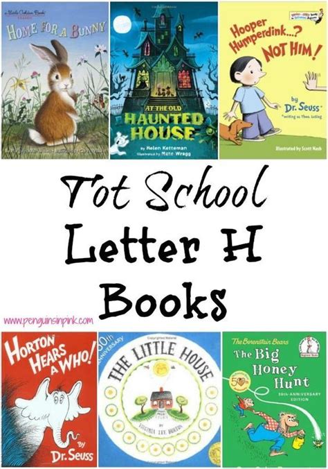 Tot School Letter H Books Penguins In Pink Preschool Books Tot