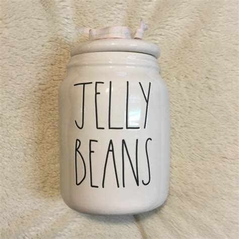 Rae Dunn Kitchen Rae Dunn Ll Jelly Beans Ceramic Canister Nwt New