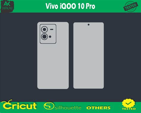 Vivo IQOO 10 Pro Skin Vector Template New AK Digital File