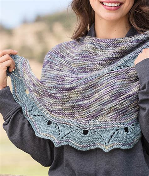 Knitting Pattern For Tarfala Valley Shawl Crescent Shaped Wrap