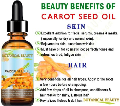 Carrot Seed Oil 100 Natural Cold Pressed Carrier Oil 4 Floz 120 Ml Skin Body Hair And