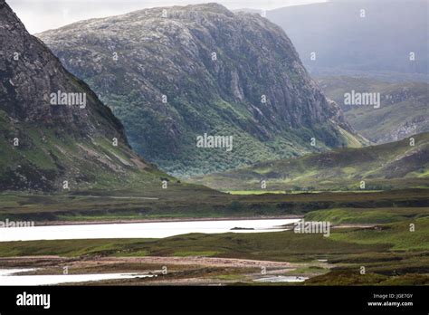 Area of Loch Eriboll, Scotland. Dramatic picturesque view of Loch ...