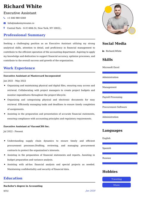 Executive Assistant Resume Examples Australian Format And Tips