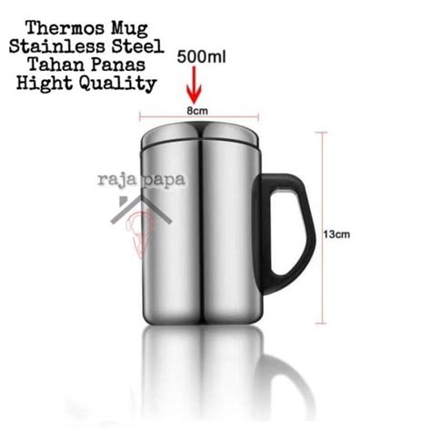 Promo RAPA THERMOS MUG STAINLESS STEEL GELAS ANTI PANAS 500ML Diskon 36