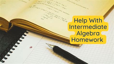 Best Homework Help In Algebra! Get Assistance Today