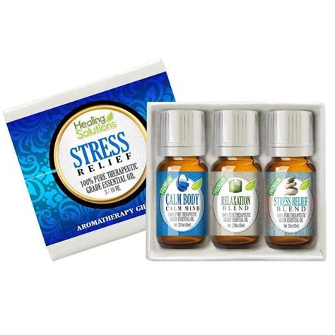 Top 3 Stress Relief Blend Set Healing Solutions Essential Oils