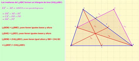 Tri Ngulo Formado Por Las Medianas Geogebra