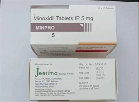 Minpro Minoxidil Mg Tablet At Rs Stripe Bhandewadi Nagpur Id