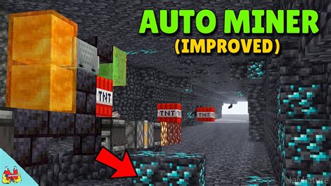 Auto Mining Machine For Minecraft Best Way To Find Diamonds Tunnel