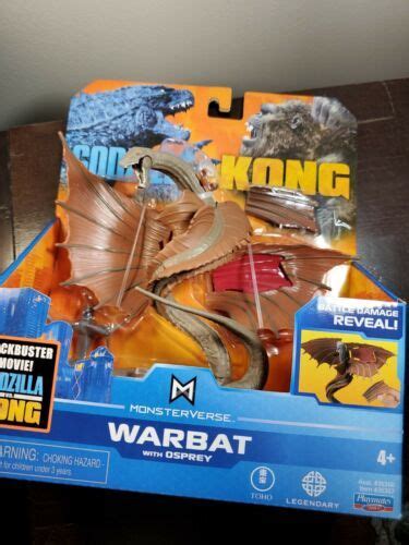 Playmates Toys Monsterverse Godzilla Vs Kong 6 Inch Warbat W Osprey Figure New 4589182068