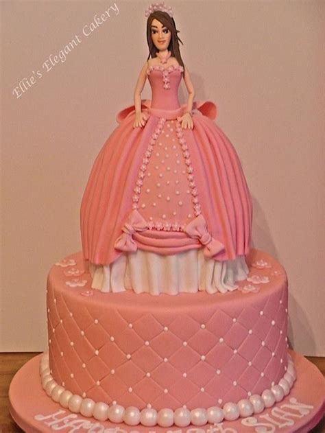 My Lady In Pink Decorated Cake By Ellie Ellies Cakesdecor