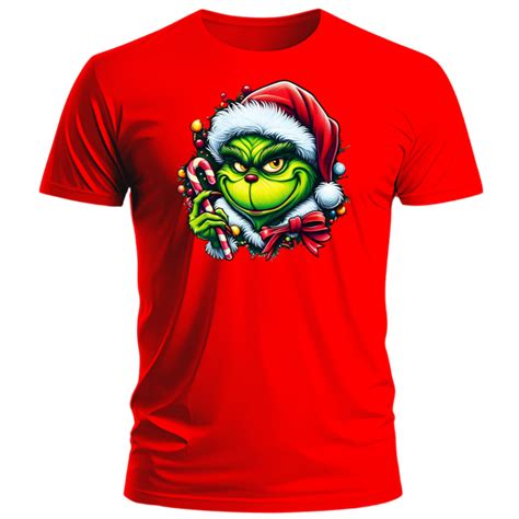 Camiseta De Natal Grinch - Camiseta Desenho Grinch De Natal Camisa 100%Algodão Unissex | Shopee Brasil