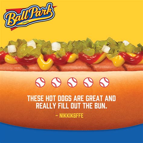 Ball Park Bun Length Beef Hot Dogs 15 Oz 8 Count