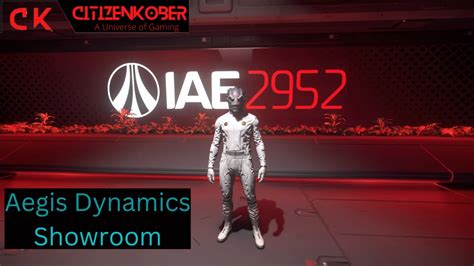 Star Citizen A Look At 2952 IAE Aegis Dynamics Showroom YouTube