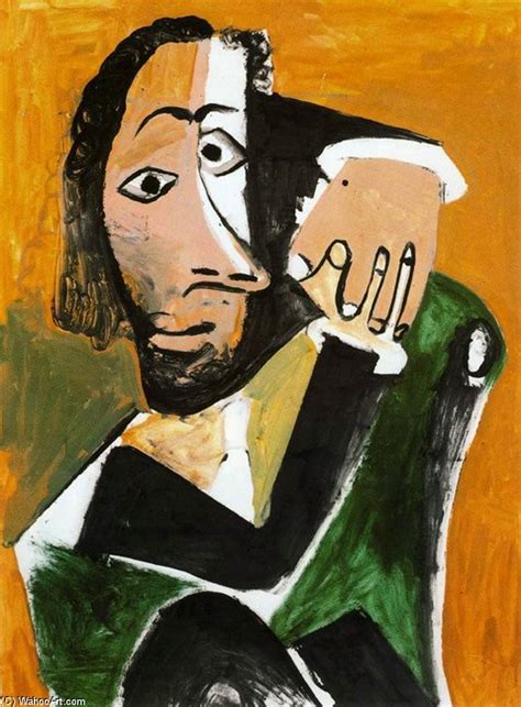 Museum Art Reproductions Seated Man By Pablo Picasso Inspired By