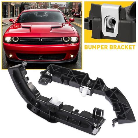 2pc Bumper Fender Brackets Support Beam Front For 2008 2021 Dodge Challenger Ebay