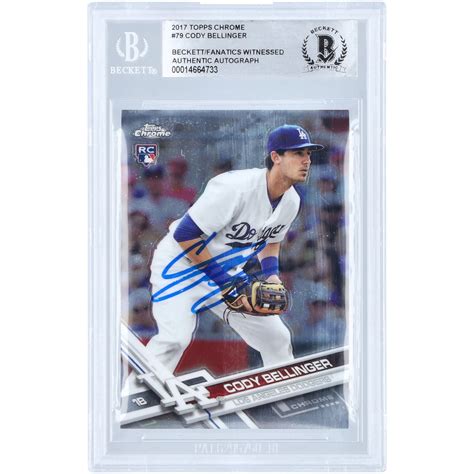 Cody Bellinger Los Angeles Dodgers Autographed 2017 Topps Chrome 79