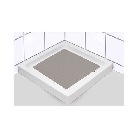 Tapis Fond De Douche En Caoutchouc Naturel 53 X 53 Cm Taupe à Prix