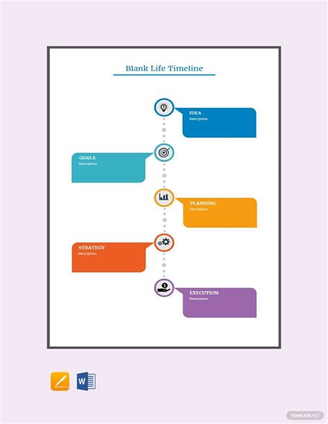 Blank Life Timeline Template in Pages, Word - Download | Template.net