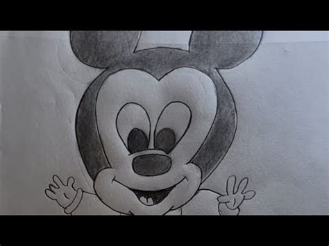 How To Draw A Cute Mickey Mouse Mickey Mouse Draring Youtube