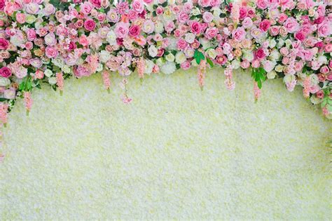 Beautiful Flower Backdrop For Wedding Decoration