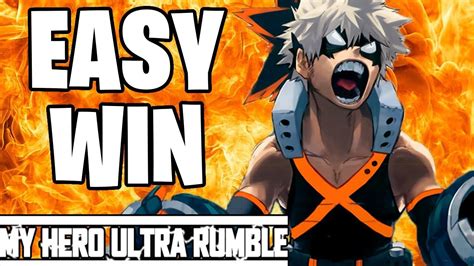 Bakugo Is Easy Win Gameplay My Hero Ultra Rumble Youtube