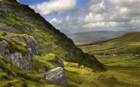 Wallpaper Landscape Hill Lake Rock Nature Clouds Cliff Fjord