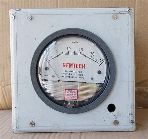 Gemtech Series G Mm Differential Pressure Gauge Range Mm W