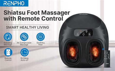 Renpho Foot Massager Machine With Heat Electric Shiatsu Foot Massager