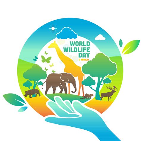 World Wildlife Day Logo design template, March 3 41332204 Vector Art at ...