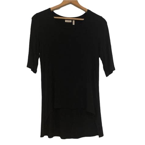 Logo By Lori Goldstein Tops Logo Lori Goldstein Black Short Sleeve