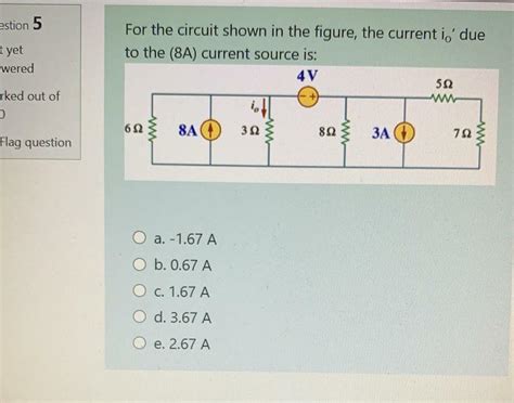 Solved Estion T Yet Wered For The Circuit Shown In The Chegg