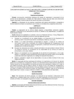 Lineamientos Generales Para La Organizaci N Y Lineamientos