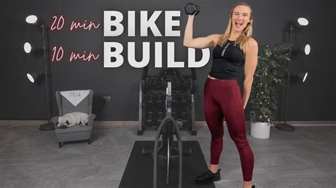 BIKE BUILD 30 Minute HIIT Indoor Cycling Class Dumbbell Workout