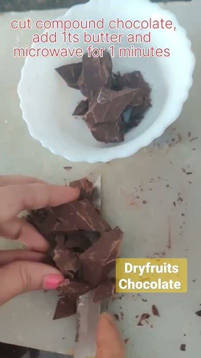 dark compound chocolate recipe dryfruits chocolate
