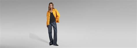 Veste Unisex Oversized Western Evergreen Jaune G Star RAW FR