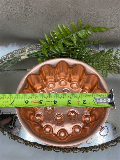 Vintage Copper Jello Mold Etsy