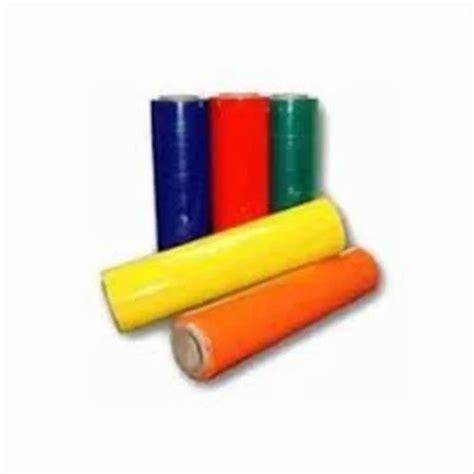 Colored Stretch Film For Securing And Wrapping Size 100 Mm To 600 Mm