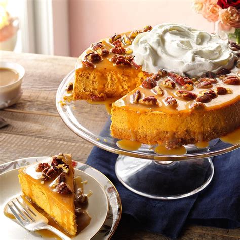 Pecan Pumpkin Cheesecake Recipe Taste Of Home