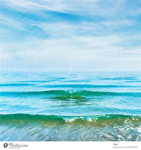 Blue sea water with waves - a Royalty Free Stock Photo from Photocase