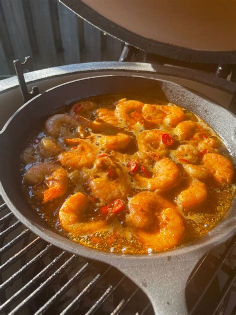 Recept Knoflook Gamba S Pil Pil Uit De Kamado Bbqadvies