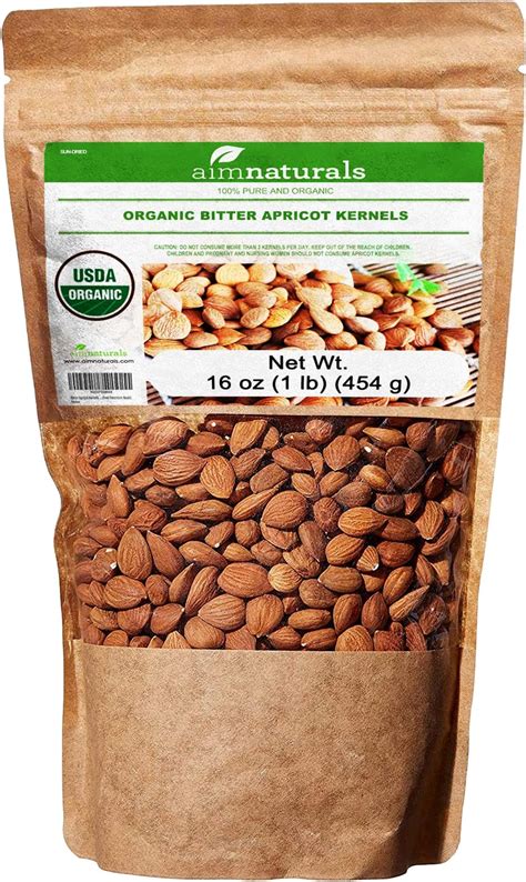 Amazon Bitter Apricot Kernels Organic Raw Lb Usda