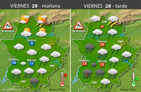 Previsi N Meteorol Gica En Extremadura D As Y De Abril