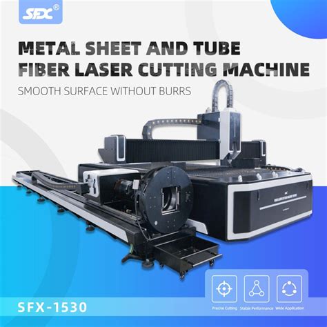 Sfx Cnc Metal Fiber Laser Sheet And Tube Cutter W For Steel Iron