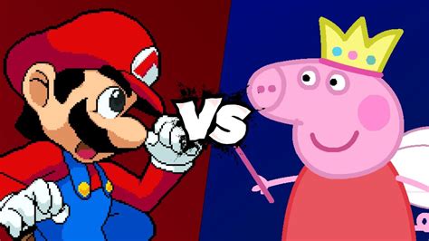 MUGEN Battle Mario Vs Peppa Pig YouTube