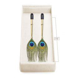 Couture Clip S Peacock Feather Nipple Clamps Sex Toys Adult Novelties FreeOnes Store
