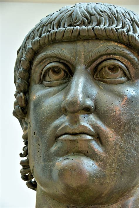 Colossal of Constantine Bronze Head at Capitoline Museums in Rome ...