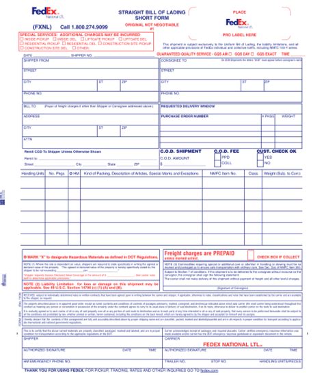 Fedex Claim Form Pdf Fillable Printable Forms Free Online