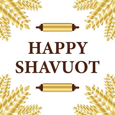 Shavuot Vector Design Images Happy Shavuot Design Wreath Grain Torah