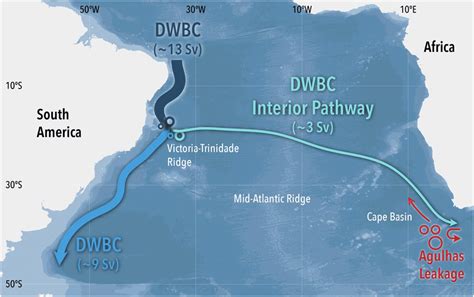 Schematic Of North Atlantic Deep Water Pathways In The South Atlantic